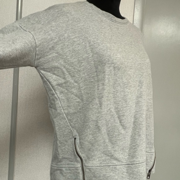 Athleta Cozy Gray Sweatshirt with Side Zipper - Picture 9 of 9